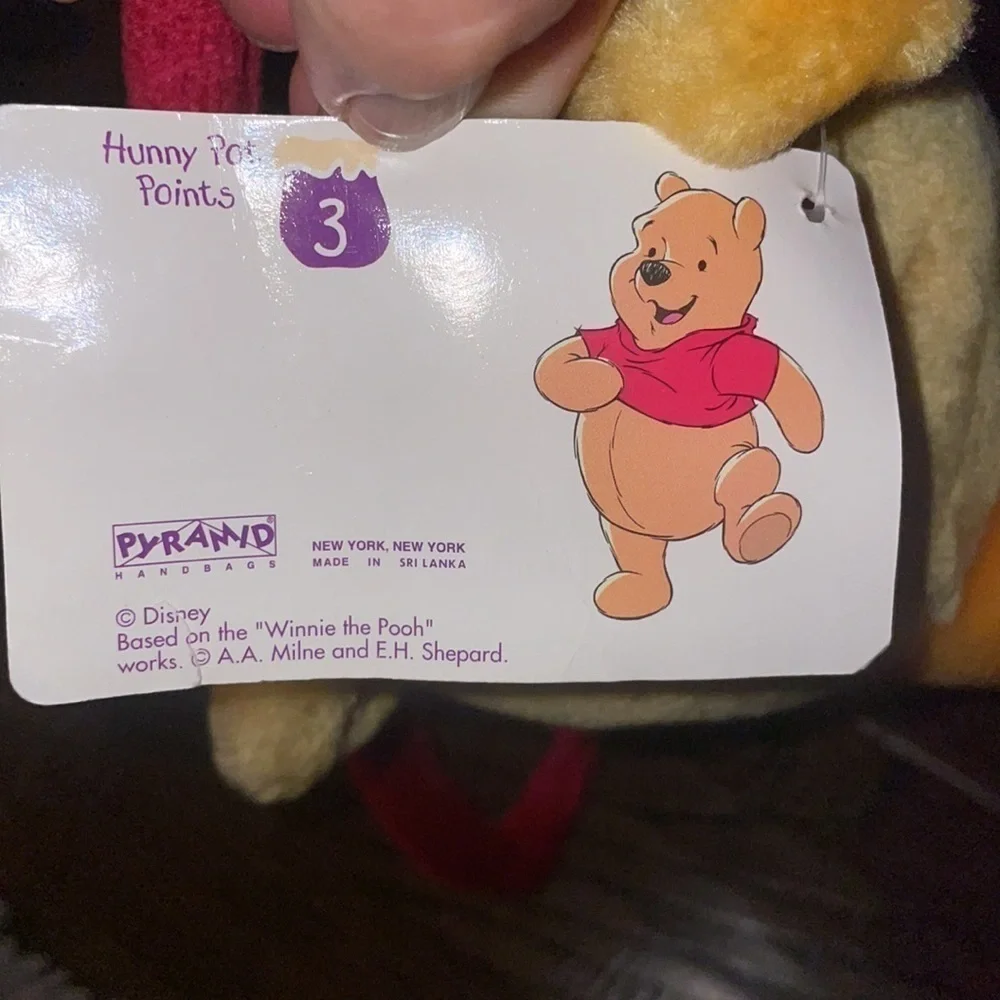 VTG Disney Winnie The Pooh Plush Head Purse